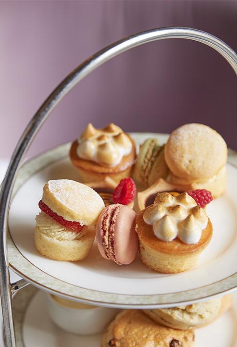 Clermont Victoria - Afternoon tea macaroons, scones and tea cakes