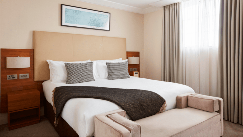 The Clermont Charing Cross Studio suite bed
