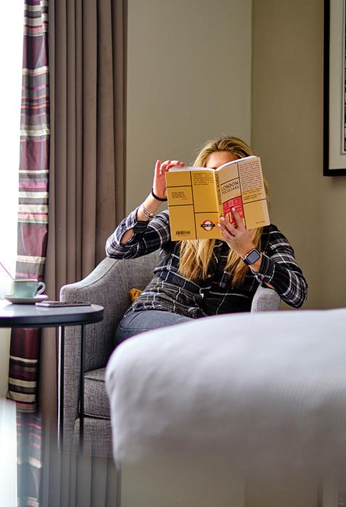 Clermont Charing Cross - Person sat reading