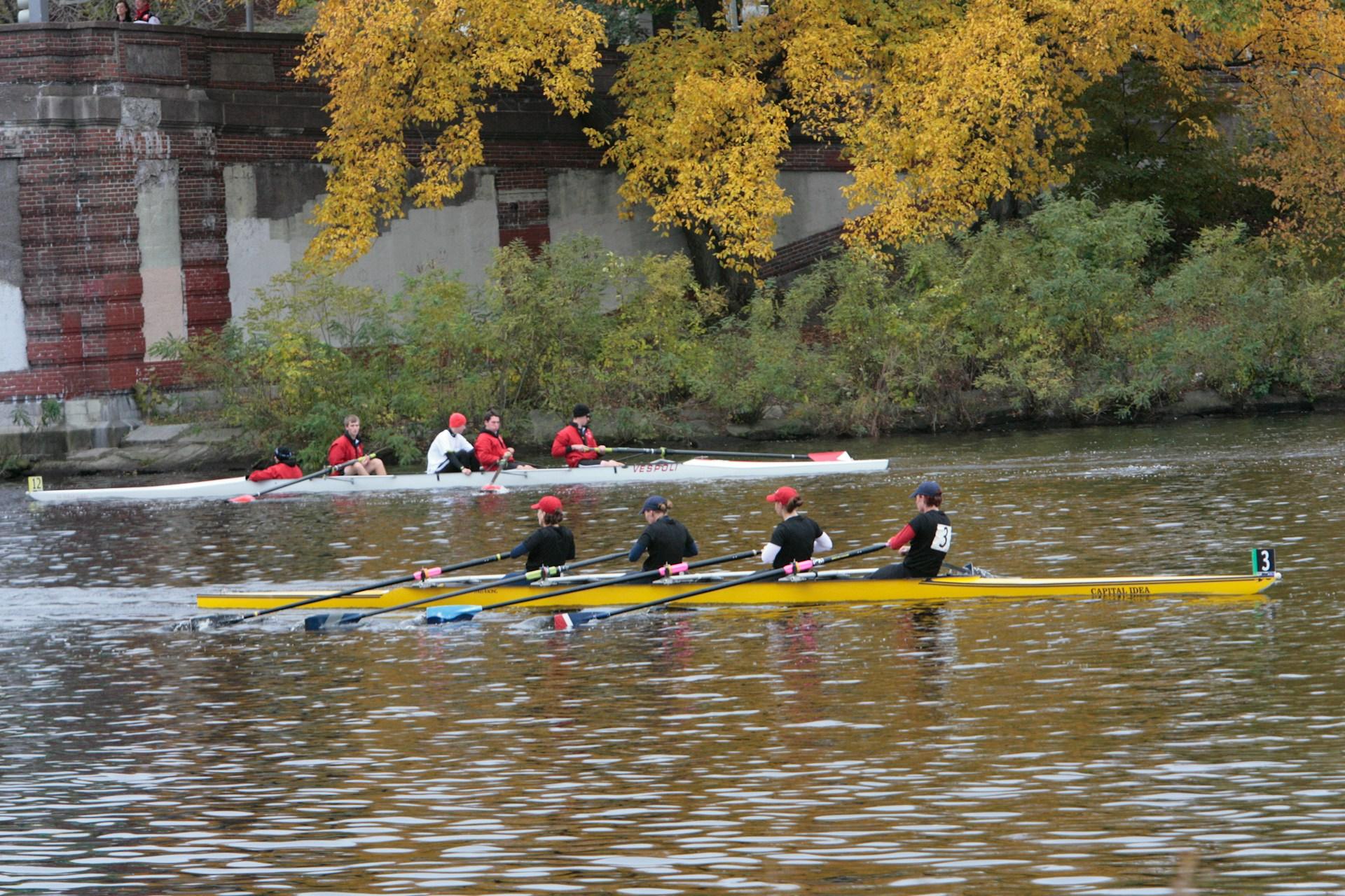 Great River Race 2026 The Clermont Charing Cross Image of a rowing team on a river
