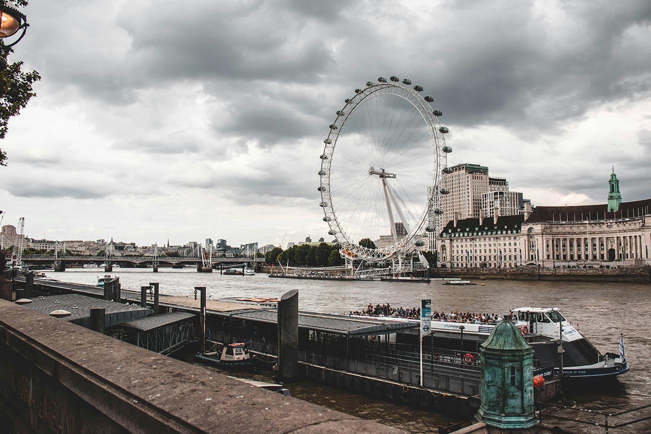 The London Eye from Victoria Embankment